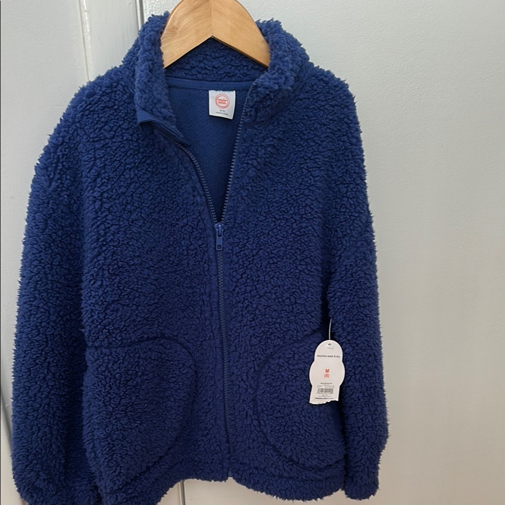 Wonder Nation Fuzzy Blue Jacket